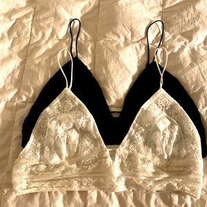 *BUY 1 GET 1 FREE* Intimately by Free People Bralette Black/White Size M